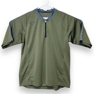 Fox Racing Men's 1/4 Zip Short Sleeve Bike Ranger Quarter Zip Jersey Shirt Sz XL